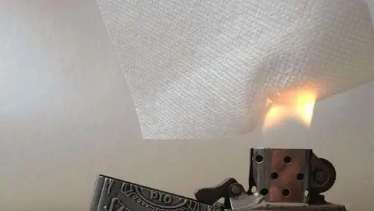Retraso de llama de los no tejidos
